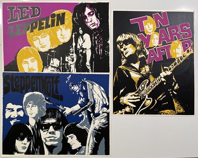 Lot 160 - TEN YEARS AFTER / STEPPENWOLF / LED ZEPPELIN POSTERS.