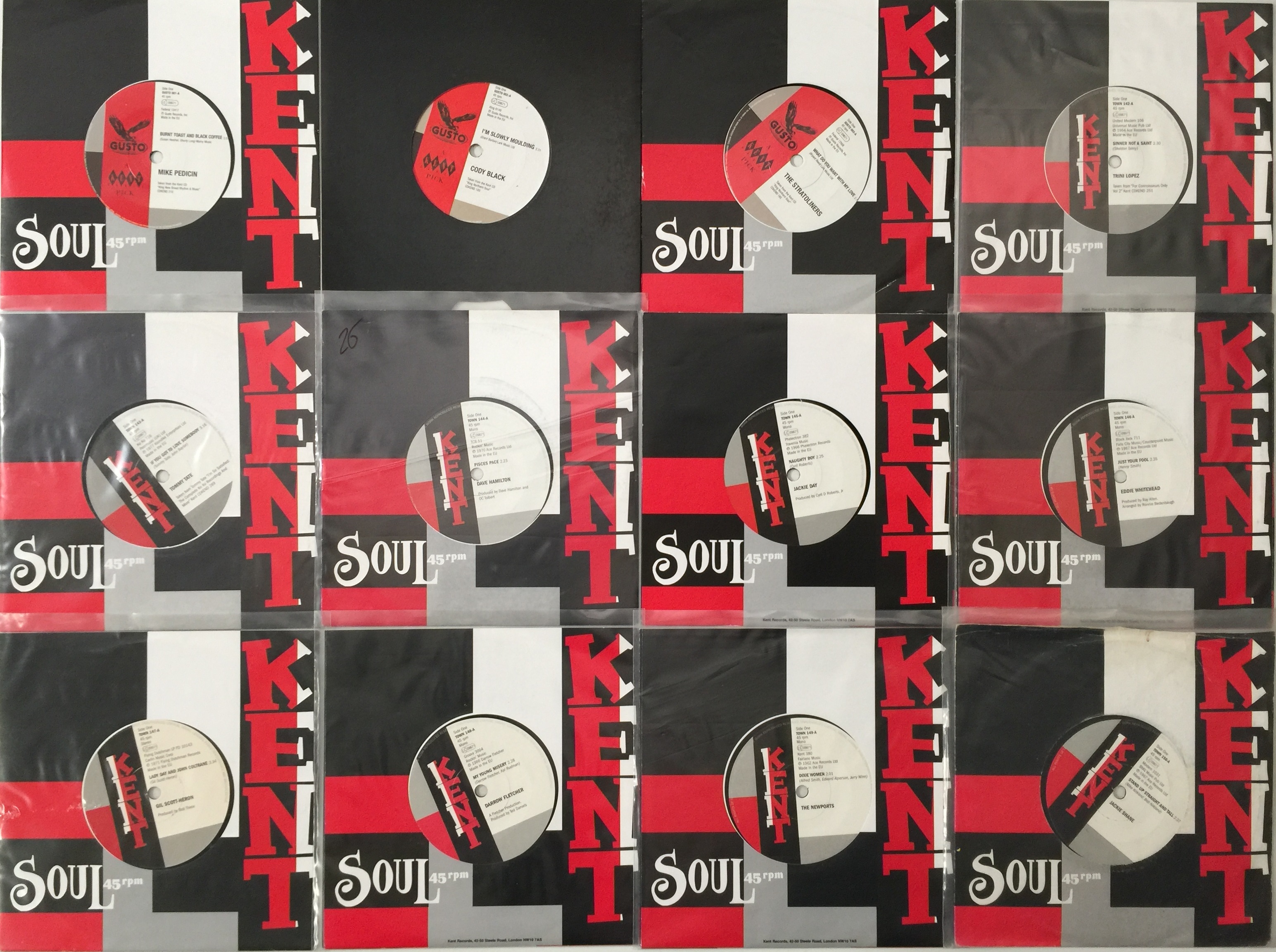 Lot 299 KENT RECORDS 7