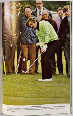 Lot 88 - GOLF MEMORABILIA - MULTI-SIGNED 1973 OPEN PROGRAMME INC ARNIE PALMER.