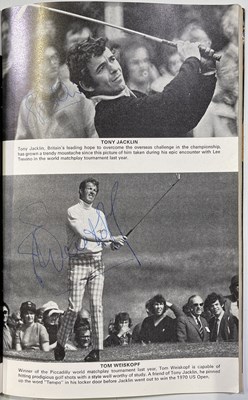 Lot 88 - GOLF MEMORABILIA - MULTI-SIGNED 1973 OPEN PROGRAMME INC ARNIE PALMER.