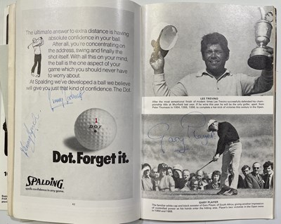 Lot 88 - GOLF MEMORABILIA - MULTI-SIGNED 1973 OPEN PROGRAMME INC ARNIE PALMER.