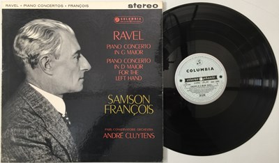 Lot 27 - ANDRE CLUYTENS - RAVEL / SAMSON FRANCOIS - PIANO CONCERTOS (COLUMBIA SAX 2394)