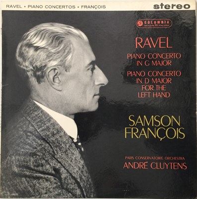 Lot 27 - ANDRE CLUYTENS - RAVEL / SAMSON FRANCOIS - PIANO CONCERTOS (COLUMBIA SAX 2394)