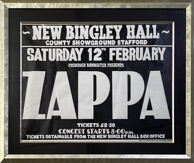 Lot 173 - FRANK ZAPPA - 1977 CONCERT POSTER.