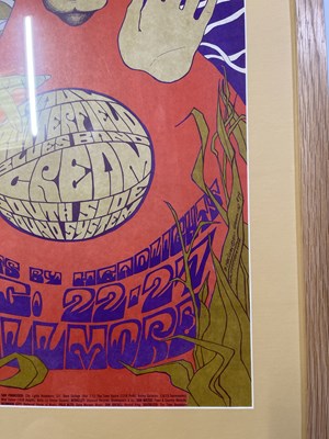 Lot 174 - CREAM - BUTTERFIELD BLUE BAND - ORIGINAL FILLMORE POSTER.