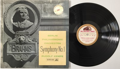 Lot 48 - RUDOLF KEMPE - BRAHMS: SYMPHONY No.1 LP (UK STEREO - HMV - ASD 350)
