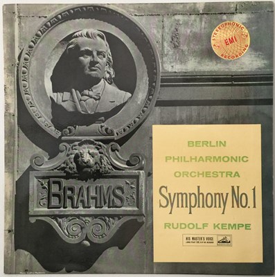 Lot 48 - RUDOLF KEMPE - BRAHMS: SYMPHONY No.1 LP (UK STEREO - HMV - ASD 350)