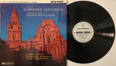 Lot 30 - LEONID KOGAN - LALO / TCHAIKOVSKY - SYMPHONIE ESPAGNOLE LP (ORIGINAL UK STEREO RECORDING -  COLUMBIA SAX 2329)