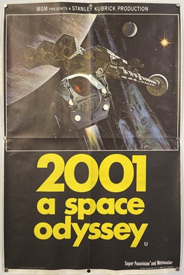 Lot 178 - 2001: A SPACE ODYSSEY (1968) ORIGINAL UK DOUBLE CROWN FILM POSTER