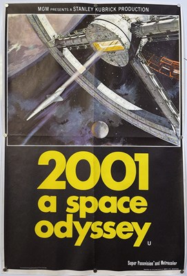 Lot 179 - 2001: A SPACE ODYSSEY (1968) ORiGINAL UK DOUBLE CROWN FILM POSTER.