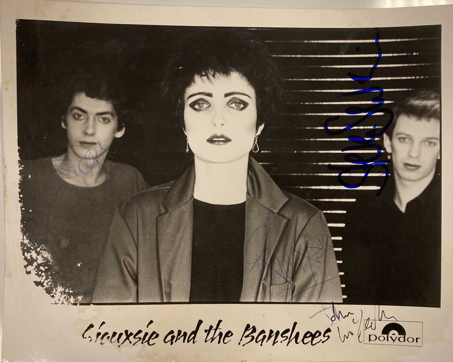 Lot 316 - SIOUXSIE AND THE BANSHEES SIGNED PHOTO