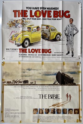 Lot 184 - UK CINEMA POSTERS - CAMELOT, THE LOVE BUG, THE BIBLE.