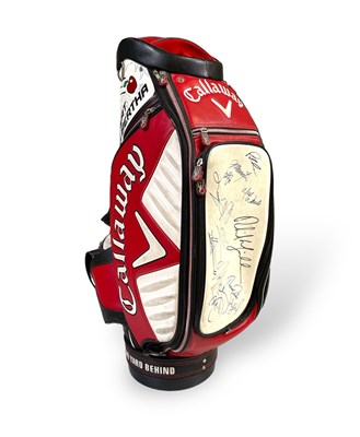 Lot 89 - GOLF MEMORABILIA - MULTI SIGNED CALLAWAY BIG BERTHA GOLF BAG.