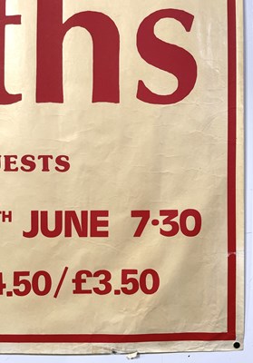 Lot 443 - THE SMITHS - A 1984 CONCERT POSTER FOR ABERDEEN.