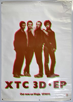 Lot 189 - XTC - 3D EP ORIGINAL 1977 VIRGIN PROMO POSTER.