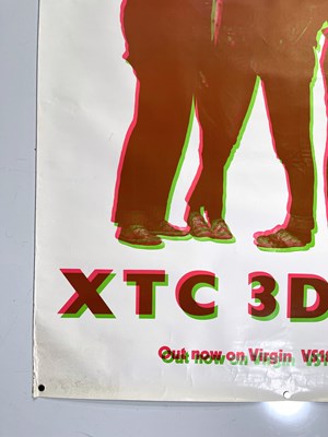 Lot 189 - XTC - 3D EP ORIGINAL 1977 VIRGIN PROMO POSTER.