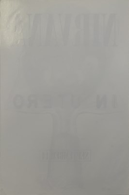 Lot 188 - NIRVANA - ORIGINAL 1993 GEFFEN IN UTERO PRE-RELEASE PROMO POSTER.