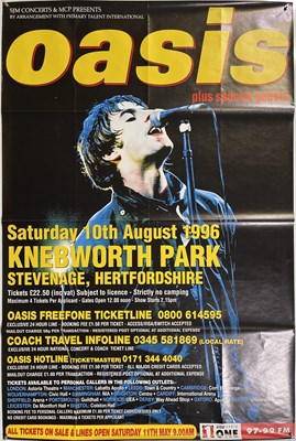 Lot 519 - OASIS - MAINE ROAD CONCERT - THREE BILLBOARD POSTERS.