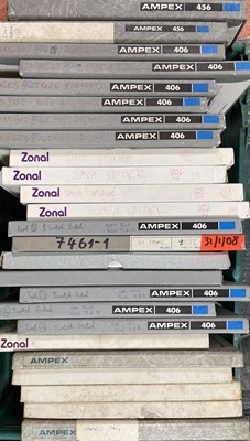 Lot 83 - LARGE COLLECTION OF AMPEX TAPE REELS - SOME RECORDINGS INC GENESIS.