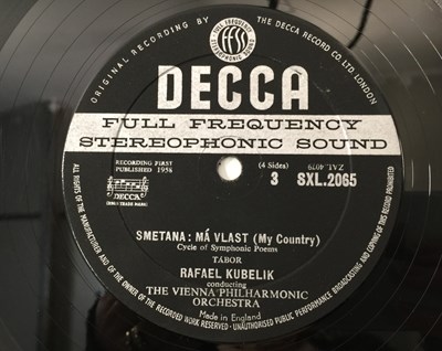 Lot 115 - RAFAEL KUBELIK - SMETANA MA VLAST LP (ORIGINAL UK STEREO RECORDINGS - DECCA SXL 2064/5)