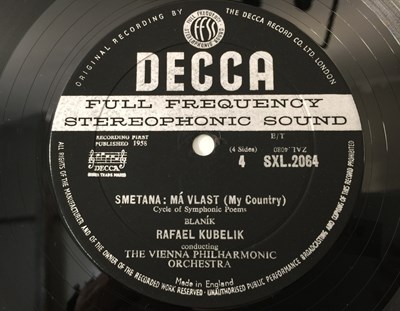 Lot 115 - RAFAEL KUBELIK - SMETANA MA VLAST LP (ORIGINAL UK STEREO RECORDINGS - DECCA SXL 2064/5)