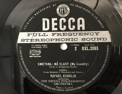 Lot 115 - RAFAEL KUBELIK - SMETANA MA VLAST LP (ORIGINAL UK STEREO RECORDINGS - DECCA SXL 2064/5)
