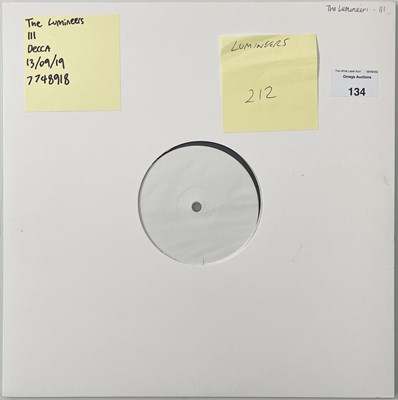 Lot 134 - THE LUMINEERS  - III (2019- 7748918 WHITE LABEL TEST PRESSING.