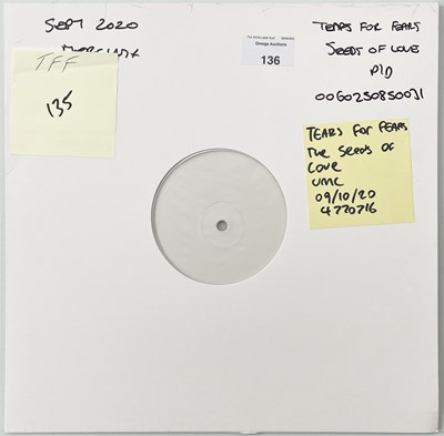 Lot 136 - TEARS FOR FEARS - SEEDS OF LOVE (2020, 4770716) WHITE LABEL TEST PRESSING.