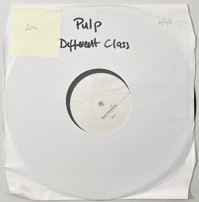 Lot 157 - PULP - DIFFERENT CLASS (2016, ISLAND, 4785288) WHITE LABEL TEST PRESSING.