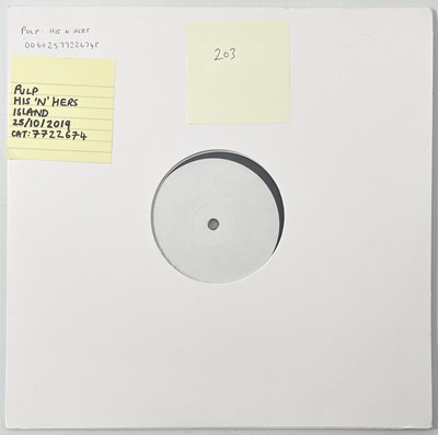 Lot 158 - PULP - HIS N HERS (2019, 7722674) WHITE LABEL TEST PRESSING.