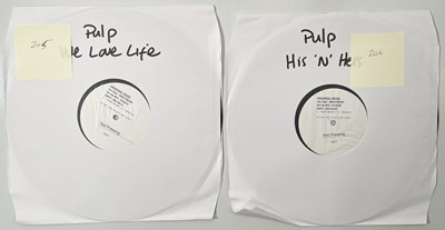 Lot 159 - PULP - WHITE LABEL TEST PRESSINGS - WE LOVE LIFE / HIS N HERS.