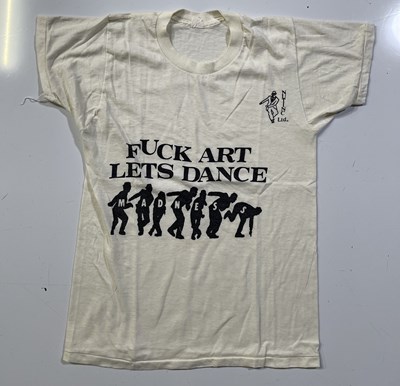 Lot 370 - C 1980 MADNESS "FUCK ART LETS DANCE" ORIGINAL TOUR T-SHIRT.