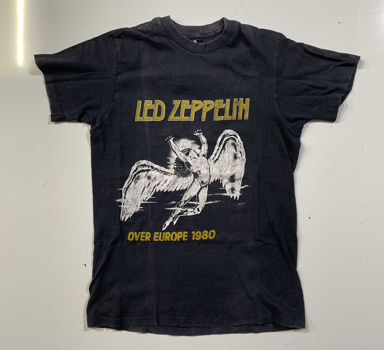 Lot 371 - LED ZEPPELIN 1980 ORIGINAL TOUR T-SHIRT.