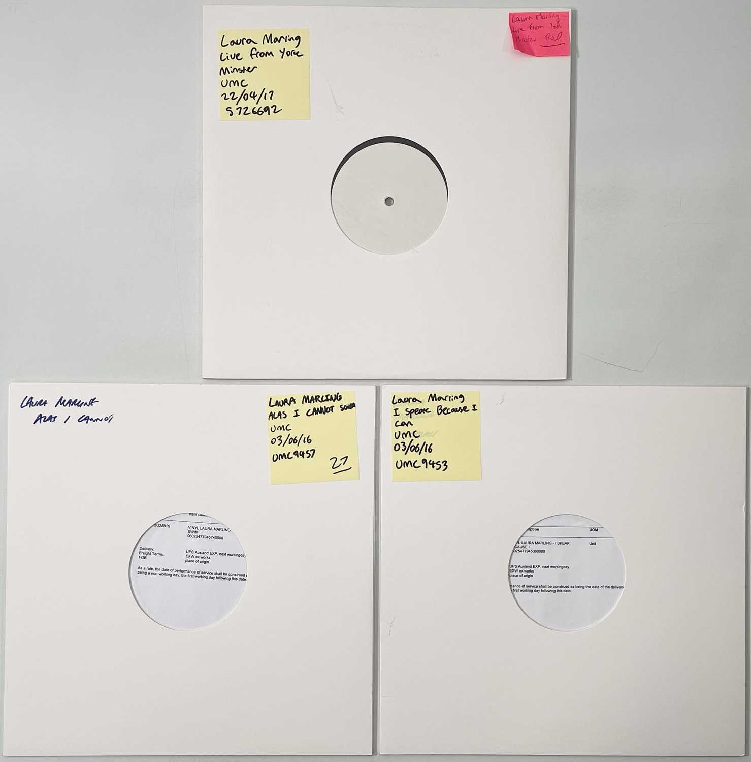 Lot 166 - LAURA MARLING - WHITE LABEL TEST PRESSINGS.