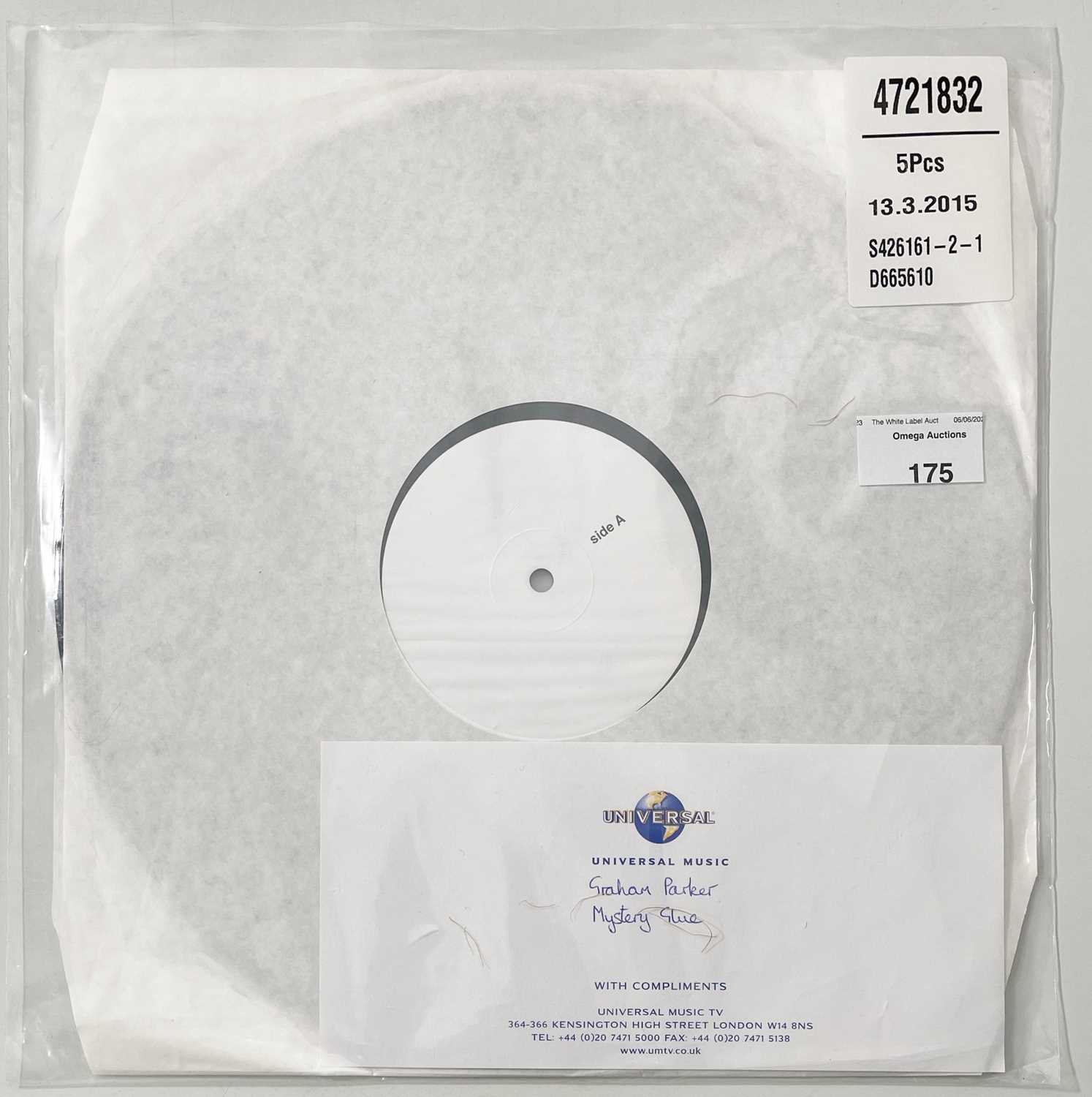 Lot 175 - GRAHAM PARKER - MYSTERY GLUE (2015, 4721832) WHITE LABEL TEST PRESSING.