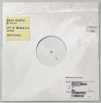 Lot 177 - DEEP PURPLE - BURN (2020, 36358400) WHITE LABEL TEST PRESSING.