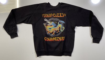 Lot 375 - ORIGINAL 1980 THIN LIZZY TOUR SWEATSHIRT.