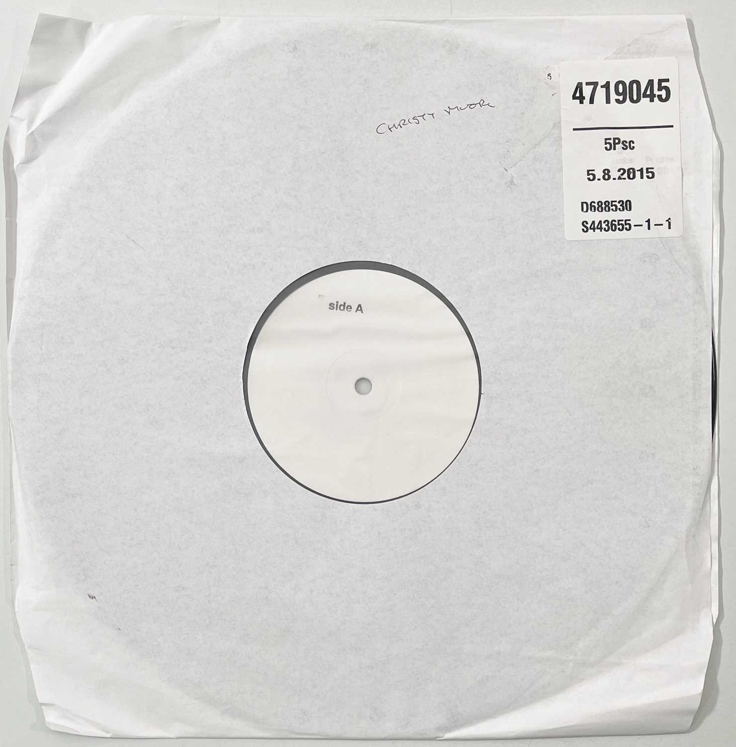 Lot 109 - CHRISTY MOORE - PADDY ON THE ROAD (2015) WHITE LABEL TEST PRESSING.