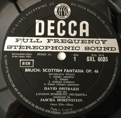 Lot 100 - DAVID OISTRAKH - BRUCH / HINDEMITH (DECCA SXL6035 ED1)