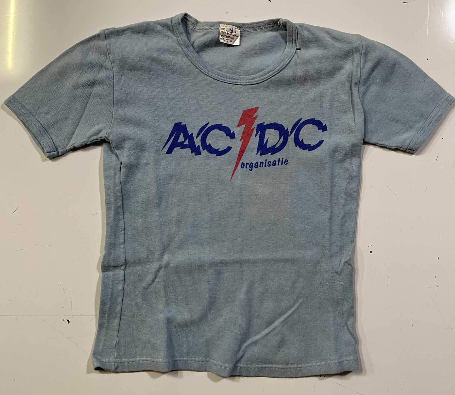 Lot 388 - AC/DC - ORIGINAL 1970S T-SHIRT.