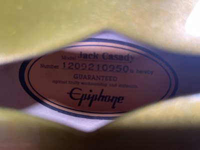 Lot 273 - EPIPHONE JACK CASADY SIGNATURE GOLD ELECTRIC BASS GUITAR.