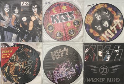 Lot 609 - KISS - PRIVATE RELEASED LP PACK (PICTURE DISCS)