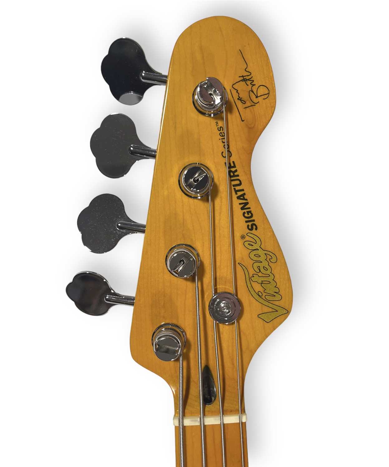 Lot 276 - VINTAGE 'TONY BUTLER' SIGNATURE PRECISION BASS GUITAR.