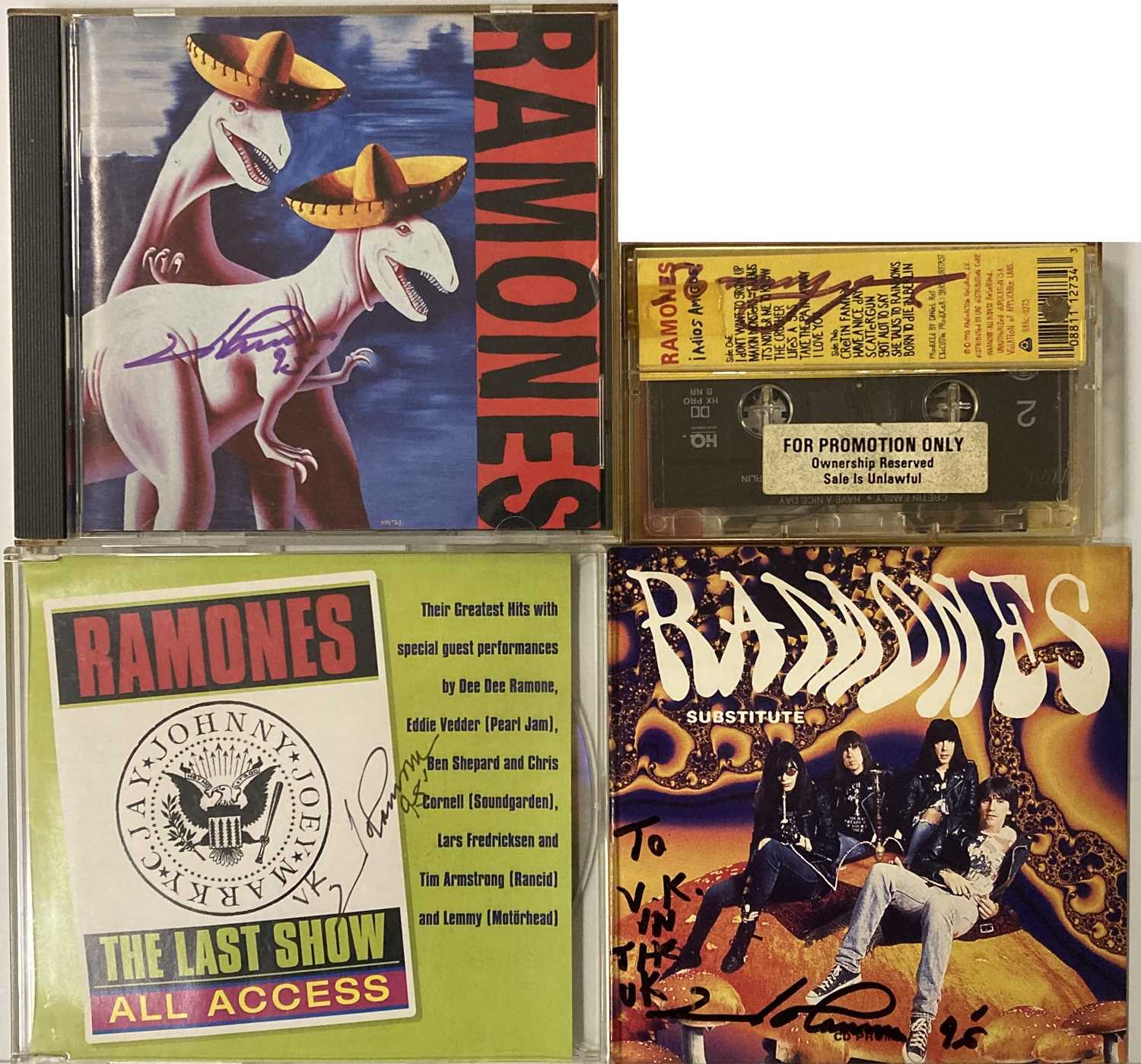 Lot 301 - JOEY RAMONE SIGNED CDS