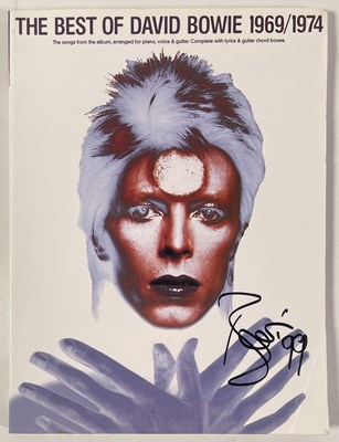Lot 458 - DAVID BOWIE SONGBOOK - SIGNED TO COVER.
