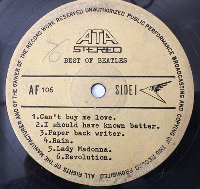 Lot 113 - THE BEATLES - 'BEST OF BEATLES' (HEY JUDE) - ATA RECORDS TEST PRESSING