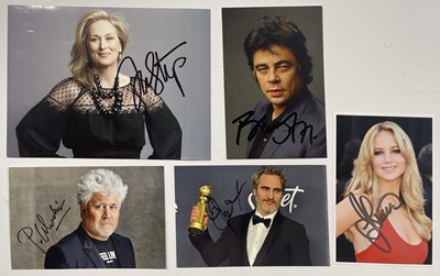 Lot 95A - FILM / TV STARS SIGNED - ACADEMY AWARD WINNERS INC DEL TORO.