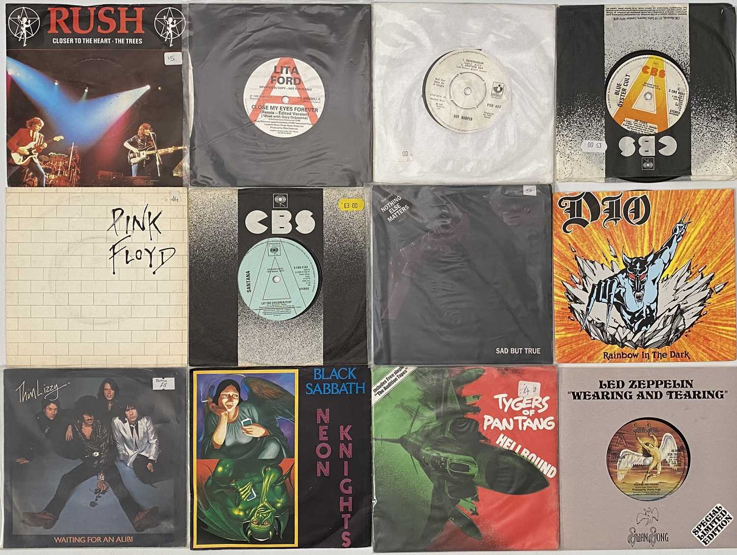 Lot 666 - ROCK / HEAVY ROCK / METAL - 7" COLLECTION