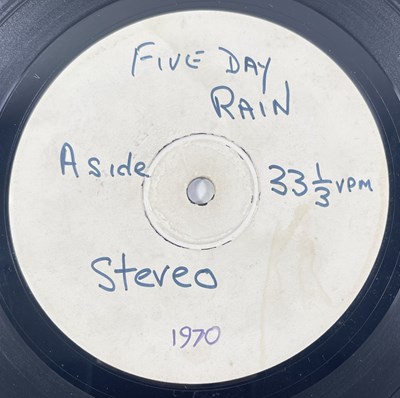 Lot 90 - FIVE DAY RAIN - FIVE DAY RAIN LP (ORIGINAL UK WHITE LABEL TEST PRESSING)