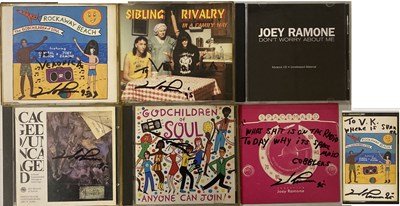 Lot 328 - JOEY RAMONE SIGNED CDS AND RARE CD